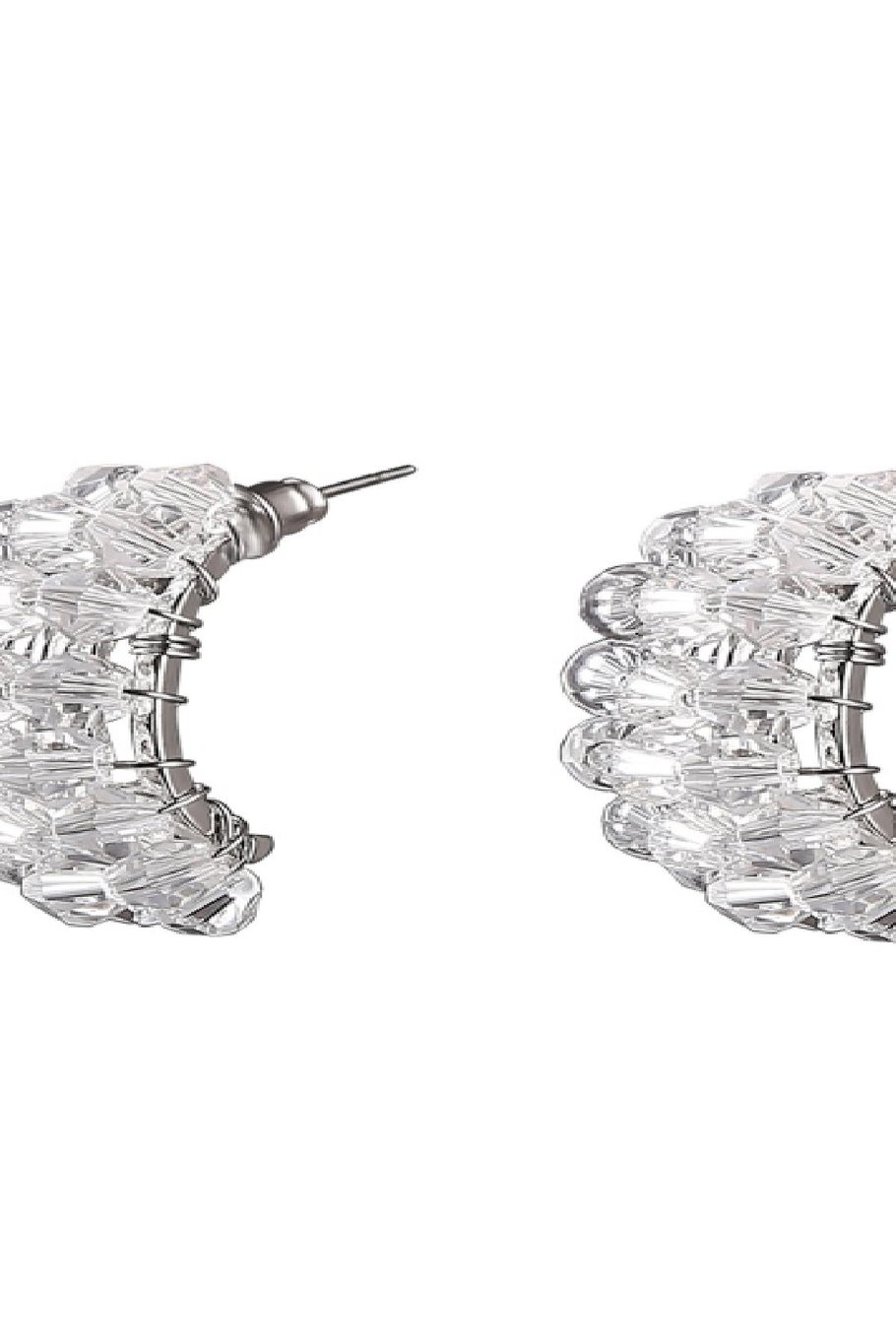 Ohrringe Future Rock Transparent Metall h5Bild2